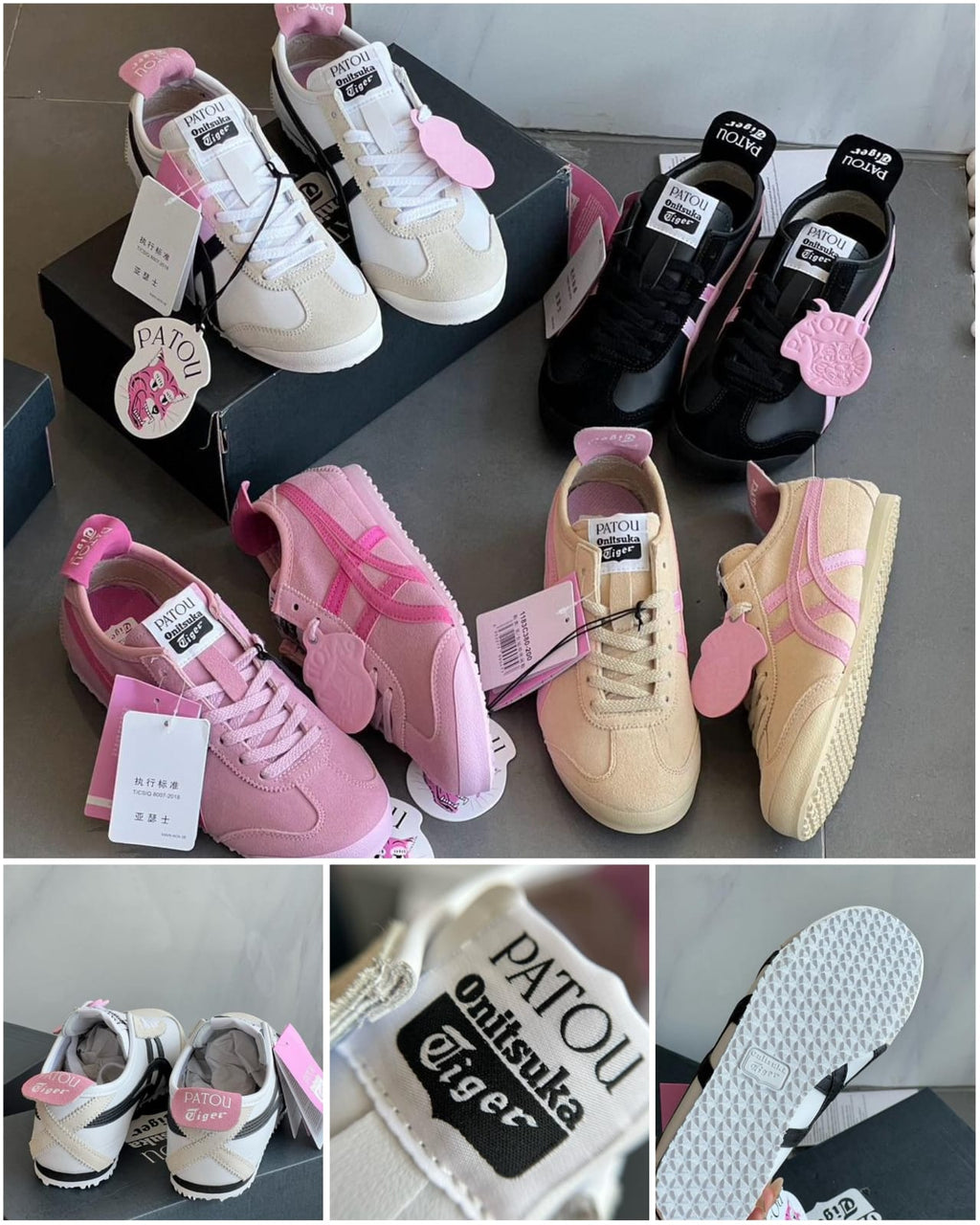 🌸💗 patou x Tiger鬼塚虎聯名來了 Tiger 值75週年之際 攜手今年迎來110週年的巴黎時裝品牌patou推出聯名系列 | 預訂約3-4星期(自行備註顏色及尺寸)