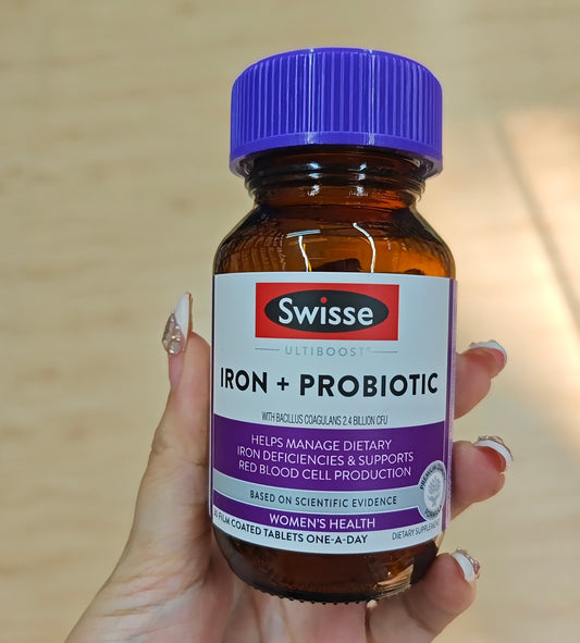In stock from the supplier ✨Swisse Ultiboost Iron+Probiotic Tablets 30 capsules | Pre-orders will be returned to the warehouse for delivery on Tuesdays and Thursdays. It will take about 3-5 working days to arrive or arrange for shipment.