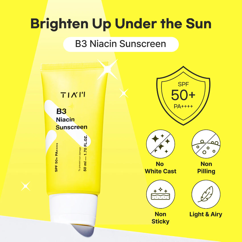 現貨🌸韓國 - TIA'M 維他命B3菸酸清爽水感防曬乳 SPF50+ PA++++50ml | 落單後約3-5個工作天寄出
