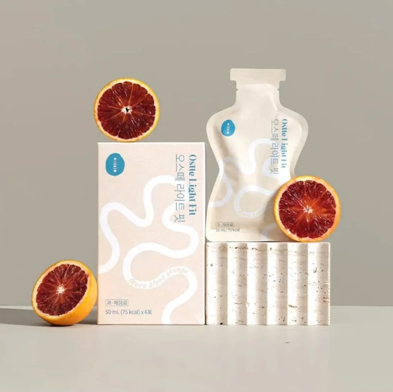 供應商現貨💫韓國OSTTE LIGHT FIT 超燃血橙飲（一盒6包） @ 50ML | 落單後約3-5個工作天寄出 娉婷貿易公司 Exquisite Beauty Trading Company