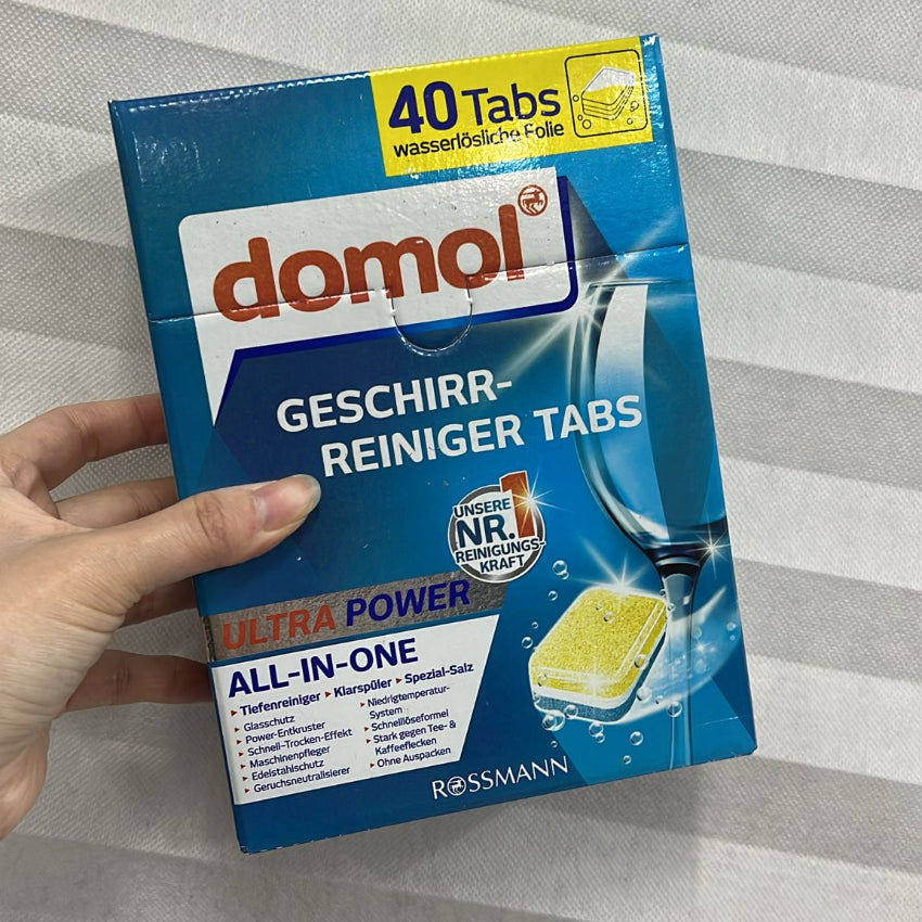 現貨🌸德國Domol 12效合1洗碗機專用黃金心碗盤清潔錠40入x1盒 | 落單後約3-5個工作天寄出