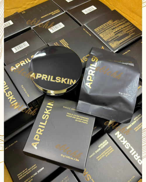 【24小時網站自助下單】60個售完即止🌸APRILSKIN 水潤高遮瑕氣墊粉底 3.0 附補充裝 (正裝及補充裝) | 預訂約1-2星期