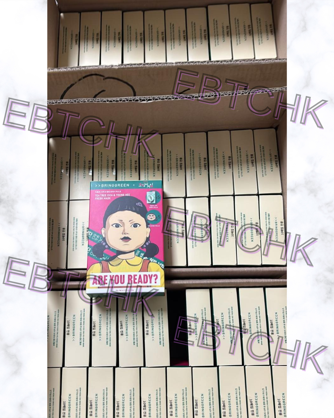 現貨✨魷魚遊戲 英熙面膜 木頭人公仔 茶樹積雪草限量 面膜 5p+5p | 落單後約3-5個工作天寄出 娉婷貿易公司 Exquisite Beauty Trading Company