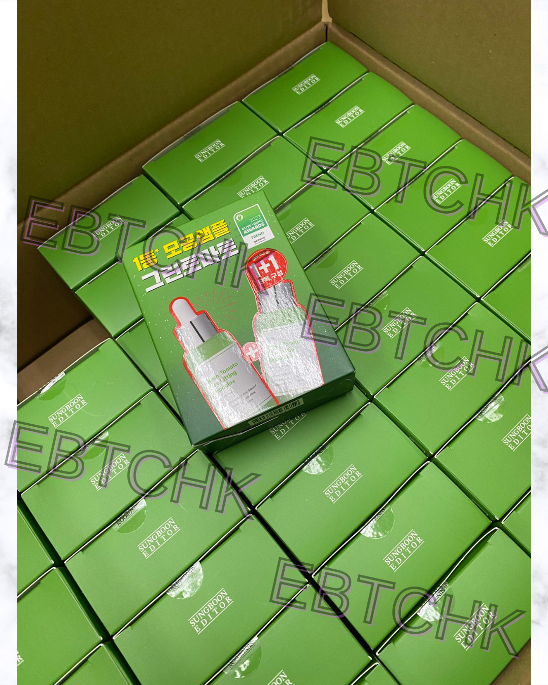 現貨🌸Sungboon Editor Green Tomato Pore Lifting Ampoule 30ml + 30ml綠蕃茄緊緻毛孔安瓶精華 30ml + 30ml ✅️ 買一送一優惠 | 落單後約3-5個工作天寄出