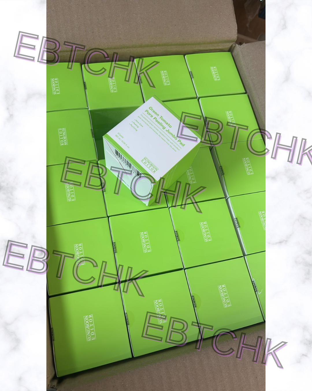現貨🌸韓國🇰🇷SUNGBOON EDITOR綠蕃茄去角質棉片(一盒60片) | 落單後約3-5個工作天寄出