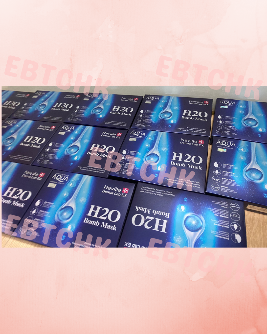 【24小時網站自助下單】 現貨🌸全新登場 Neville Derma Lab EX湧泉活水保濕面膜 H2O Bomb Mask💥❄☄️☄️💫💫 (1盒5塊) | 落單後約3-5個工作天寄出