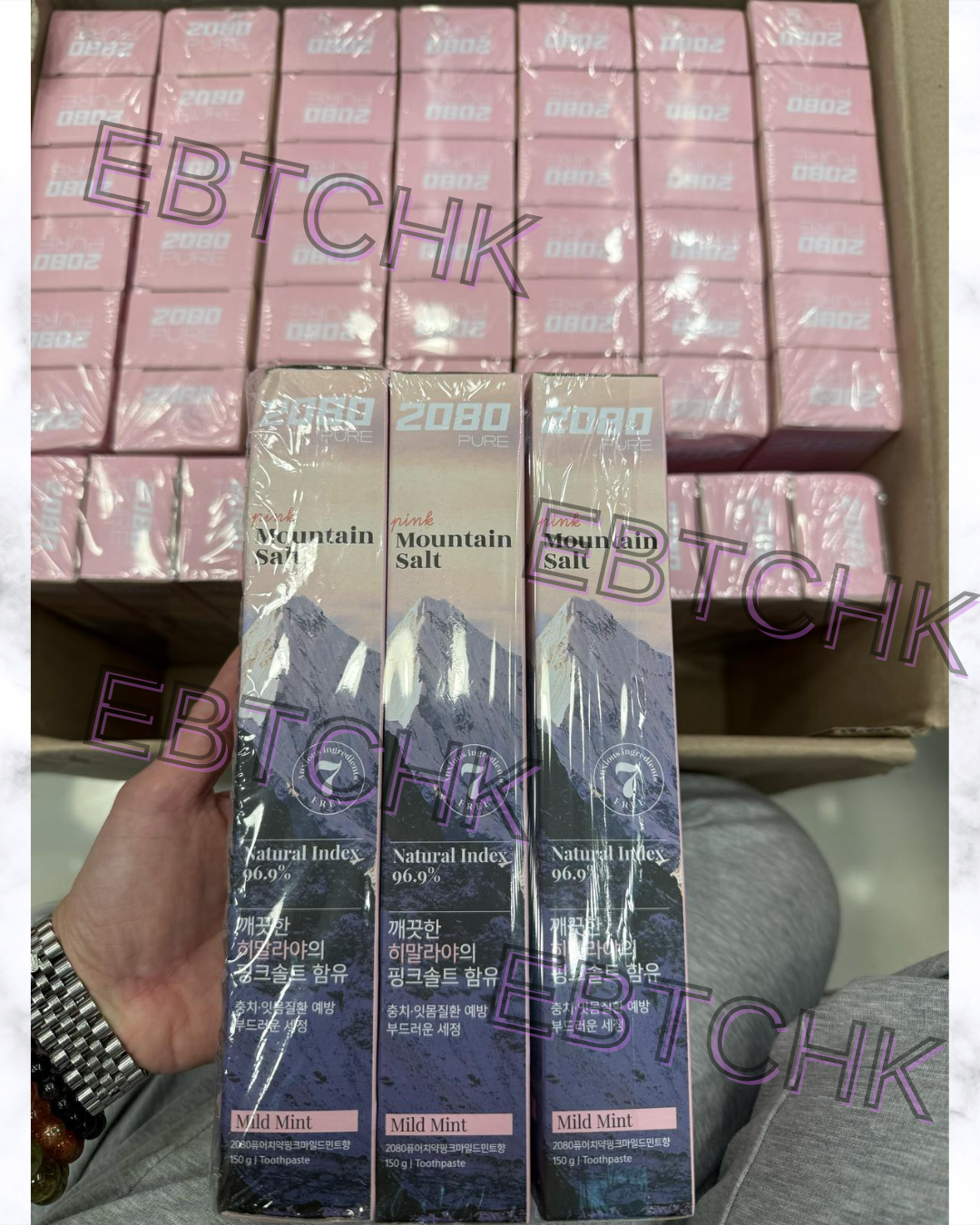 現貨🌸韓國🇰🇷2080 喜馬拉雅山玫瑰水晶鹽牙膏 150g 1套3支[賣曬再訂約3-4星期] | 落單後約3-5個工作天寄出