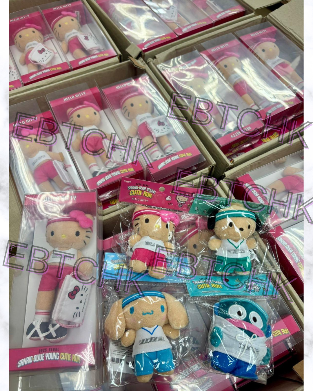 現貨🌸Sanrio x Olive Young ⚽️ 「Cutie Run」系列 💖 Oliveyoung x Sanrio Cutie Run Keyring 2.0 | 落單後約5-7個工作天寄出