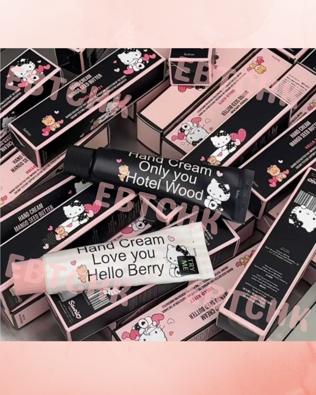 【24小時網站自助下單】🌸韓國限定Hetras x hello kitty聯名香氛護手霜 50ml | 預訂約4月初至中