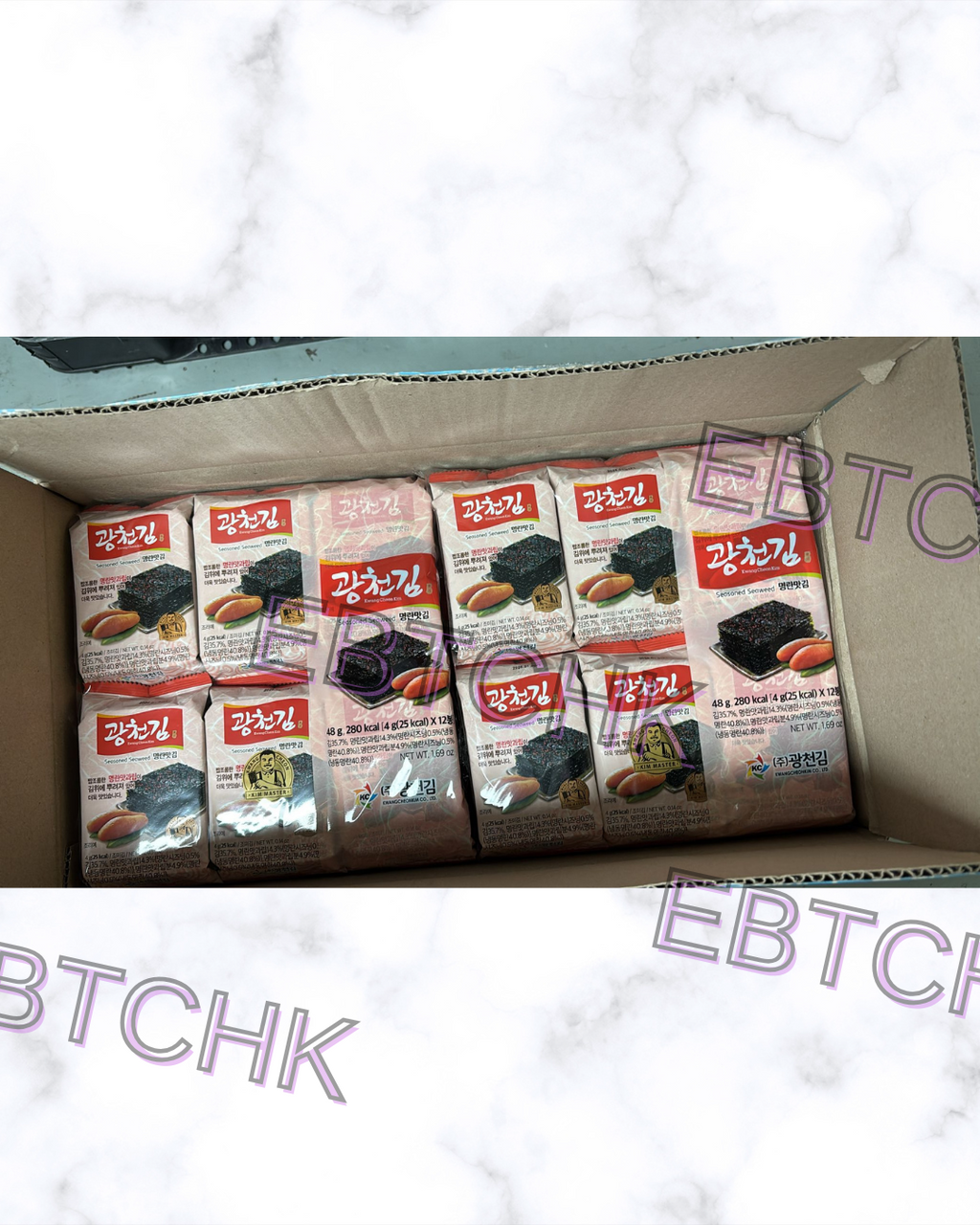 現貨🌸🇰🇷韓國限定廣川明太子紫菜 (12包) 韓國限定🇰🇷超惹味明太子紫菜🉐🉐🉐 | 落單後約3-5個工作天寄出