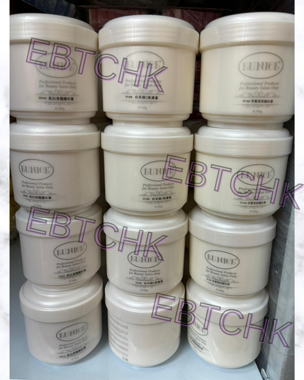 現貨🌸美容院專用 EUNICE 磨砂系列500ml 好大樽，一定夠全身用啦~ | 落單後約3-5個工作天寄出