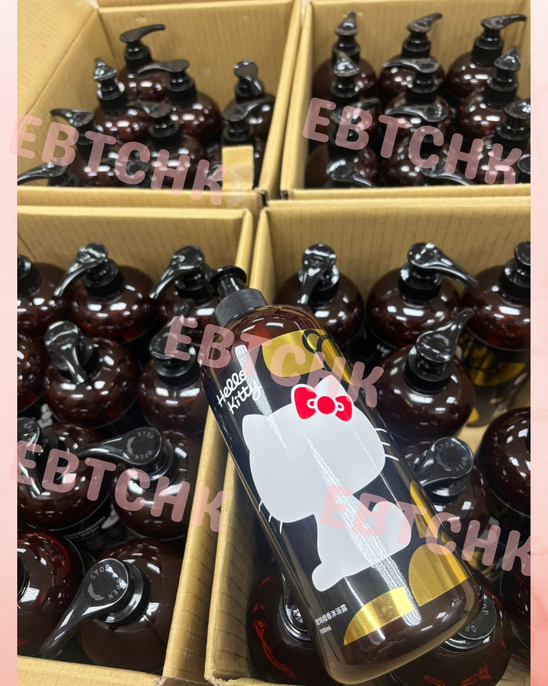 【24小時網站自助下單】現貨🌸🟡Hello Kitty 琥珀檀香沐浴露1000ml🟡 | 落單後約5-7個工作天寄出