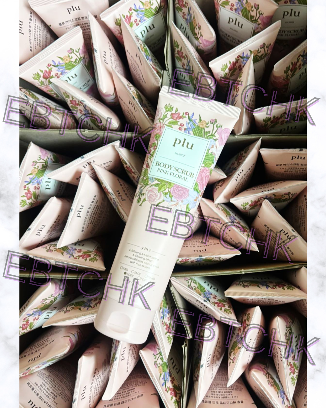 現貨🌸《限量版》New🌷PLU 粉紅花束盈亮身體磨砂膏 200g PLU Pink Flora Body Scrub | 落單後約3-5個工作天寄出
