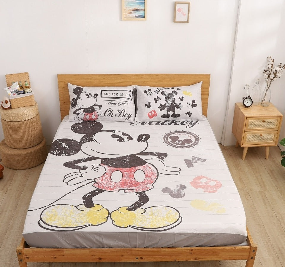 ✨Officially authorized by MIT💗Disney [Mickey's Notes] Bed Bag Cool Quilt Set | Pre-order takes about 4-5 weeks