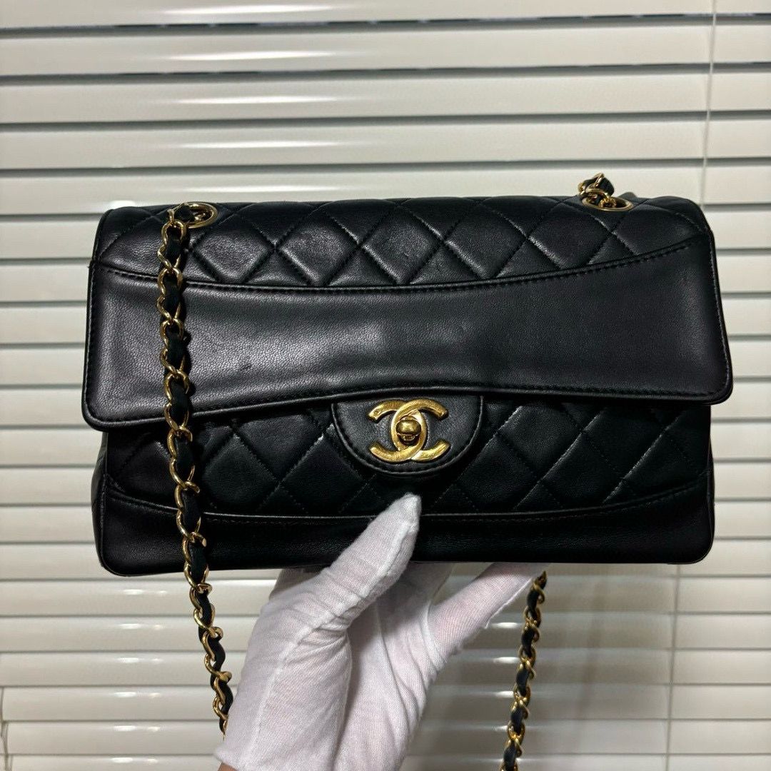 💫日本中古品代購 🌸Chanel 黑金羊皮Vintage CF | 預訂約2-3星期