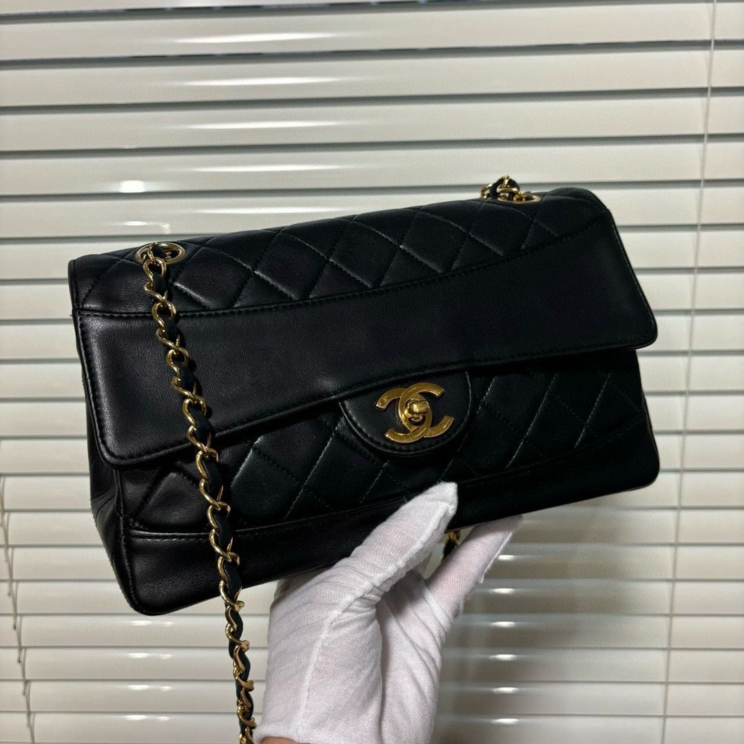 💫日本中古品代購 🌸Chanel 黑金羊皮Vintage CF | 預訂約2-3星期