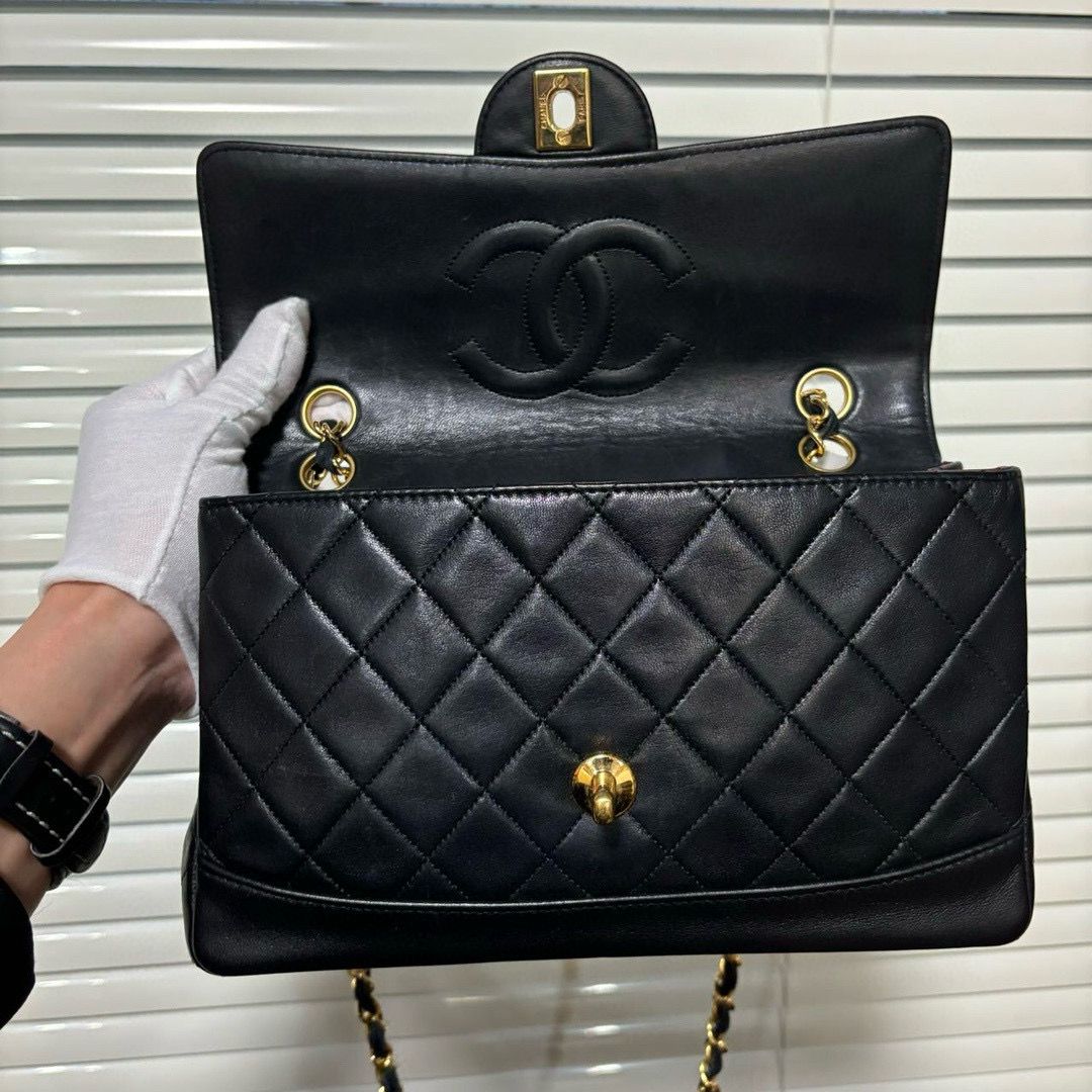 💫日本中古品代購 🌸Chanel 黑金羊皮Vintage CF | 預訂約2-3星期