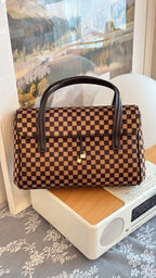 💫日本中古品代購 🌸LV限量棋盤格馬毛手提包 近新保存品 ➕防塵袋 | 預訂約2-3星期