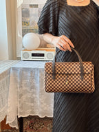 💫日本中古品代購 🌸LV限量棋盤格馬毛手提包 近新保存品 ➕防塵袋 | 預訂約2-3星期