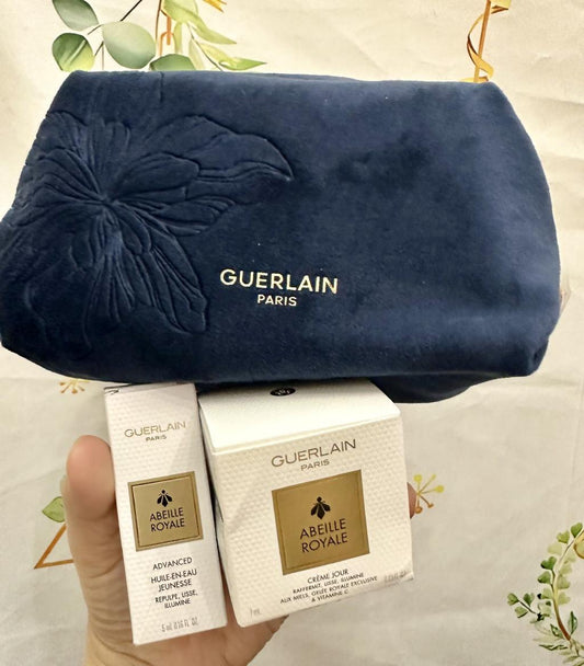 供應商現貨🌸免稅正品 Guerlain 刺繡化妝袋套裝 | 預訂 落單後約3-5個工作天寄出