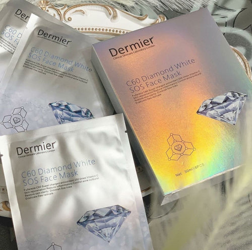 🌸Dermier C60 閃鑽急救面膜 1盒6片 | 預訂約1-2星期 娉婷貿易公司 Exquisite Beauty Trading Company