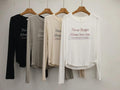 🌸韓國東大門2024FW🍁🍂彈力軟身棉字母print tee | 預訂約2-3星期（自行備註顏色） 娉婷貿易公司 Exquisite Beauty Trading Company