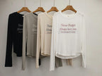 🌸韓國東大門2024FW🍁🍂彈力軟身棉字母print tee | 預訂約2-3星期（自行備註顏色） 娉婷貿易公司 Exquisite Beauty Trading Company