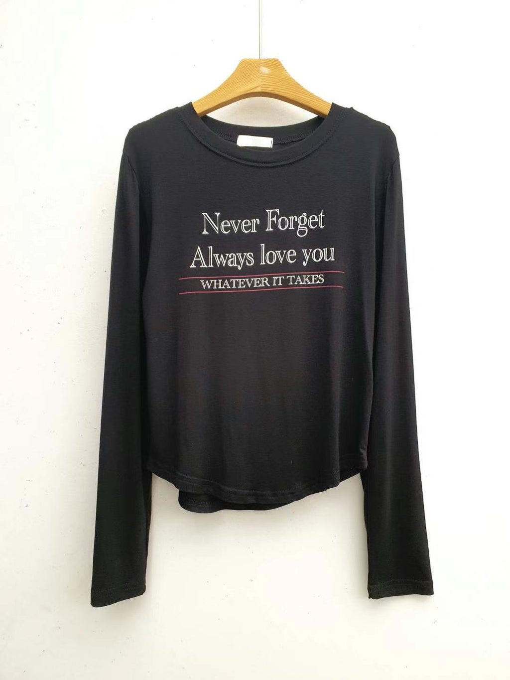 🌸韓國東大門2024FW🍁🍂彈力軟身棉字母print tee | 預訂約2-3星期（自行備註顏色） 娉婷貿易公司 Exquisite Beauty Trading Company