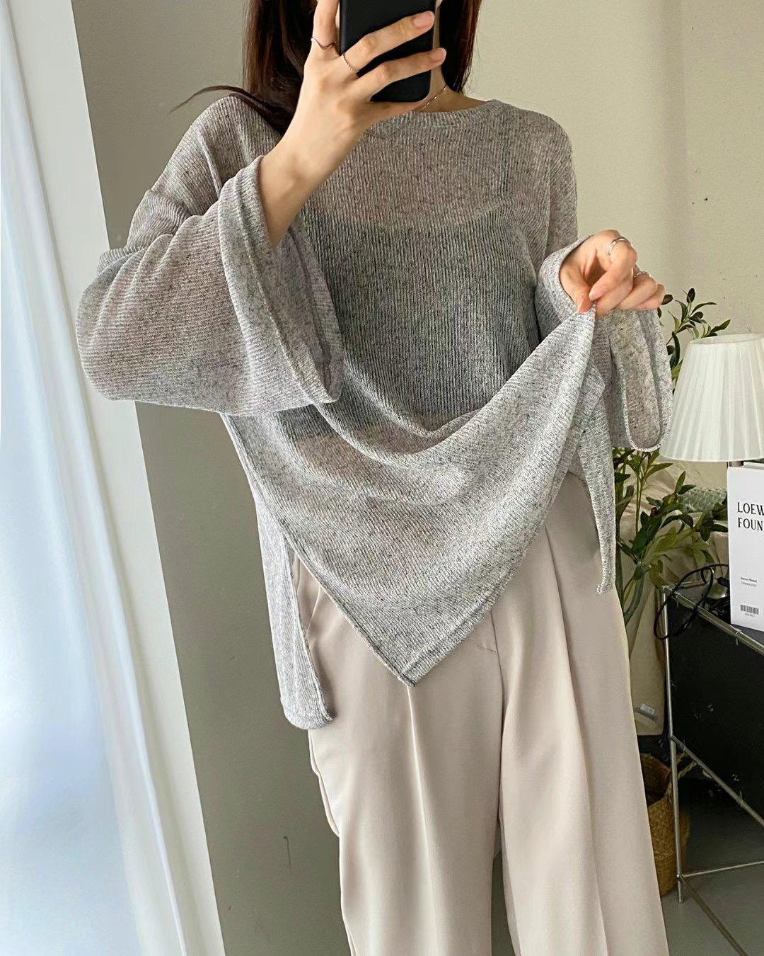 🌸韓國東大門2024FW🍁🍂See through oversize top  | 預訂約2-3星期（自行備註顏色） 娉婷貿易公司 Exquisite Beauty Trading Company