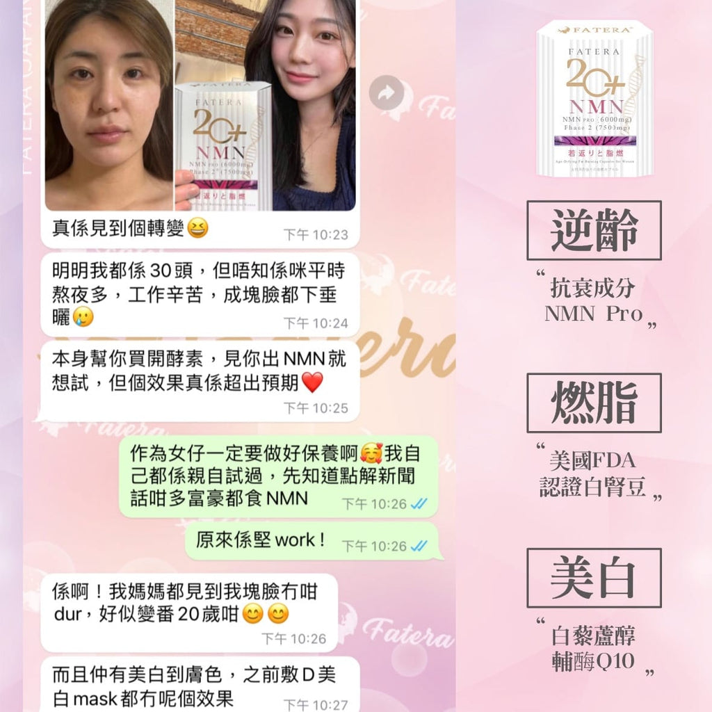 現貨🌸Fatera 20+ NMN 30粒 | 落單後約3-5個工作天寄出 娉婷貿易公司 Exquisite Beauty Trading Company