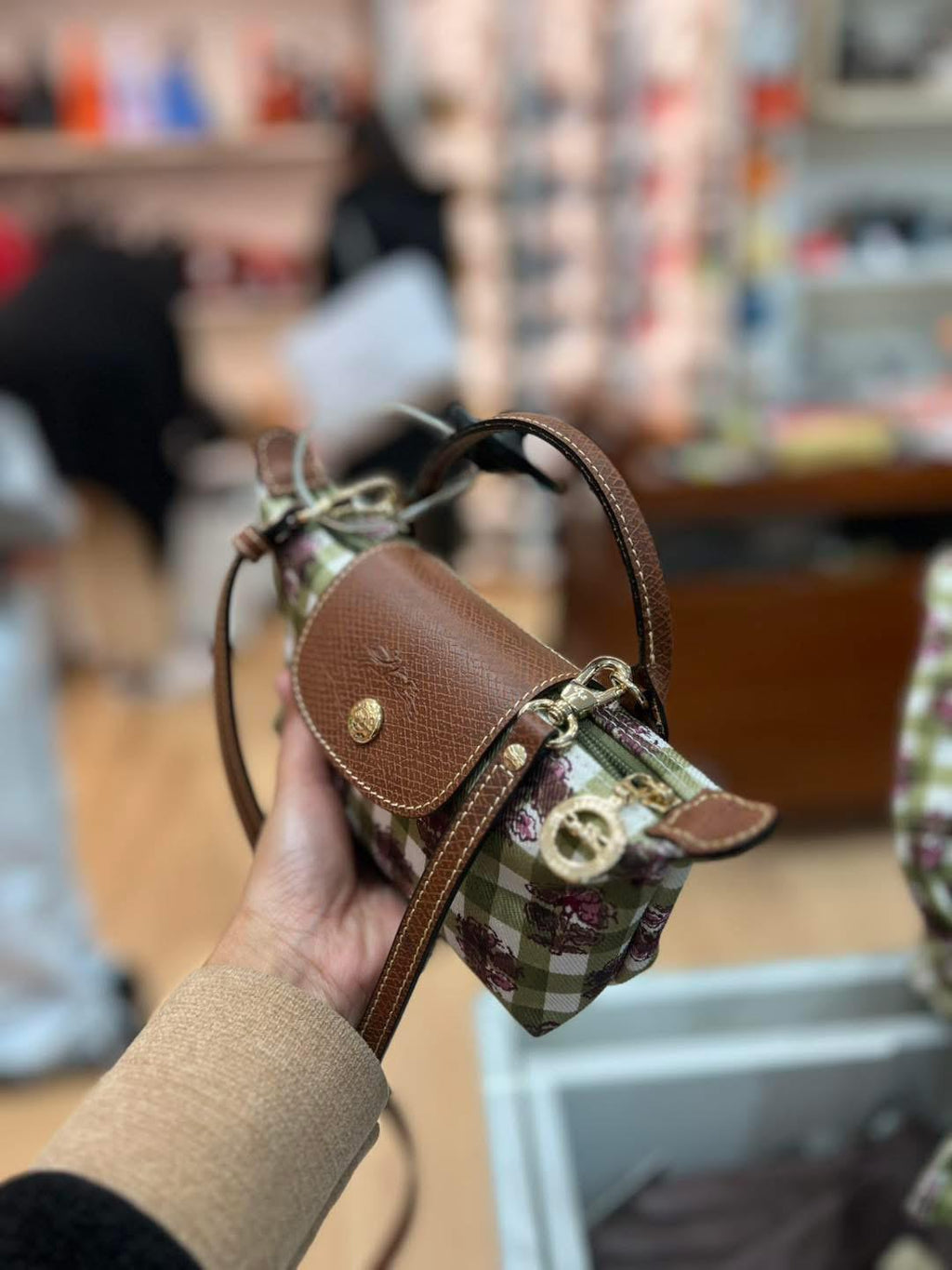 🌸法國代購 Longchamp NouveautéPochette XS Le Pliage CollectionToile - Artichaut | 預訂 付款後起計一個月左右到港(PM報價)