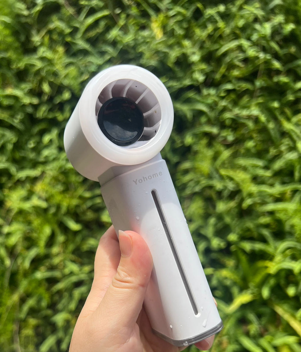 現貨🌸日本Yohome 雙核保濕香薰清爽微米級噴霧多功能手持高速小風扇 | 落單後約3-5個工作天寄出