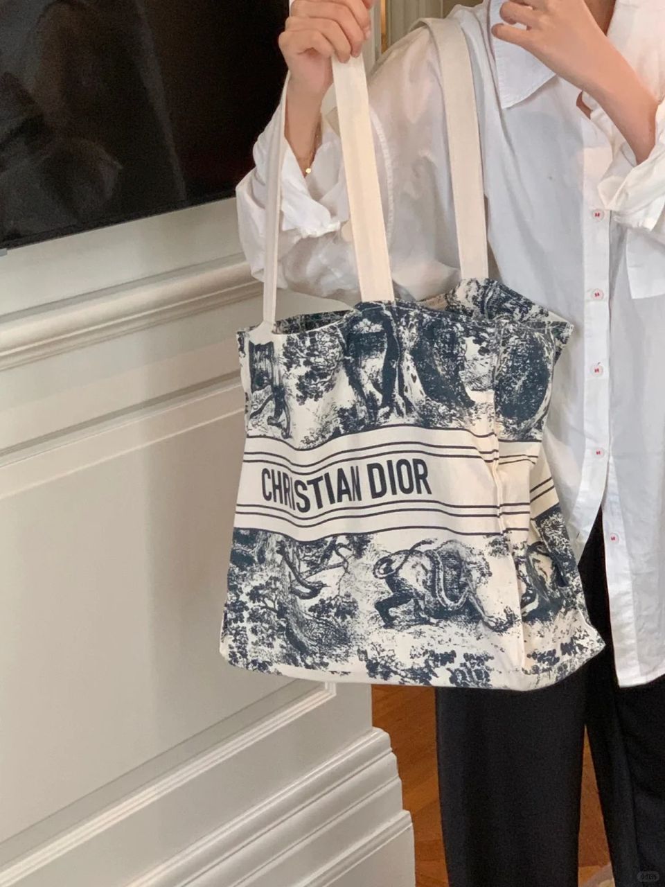 售完即止🌸Dior 經典動物園帆布購物袋Tote Bag | 預訂約4-5星期