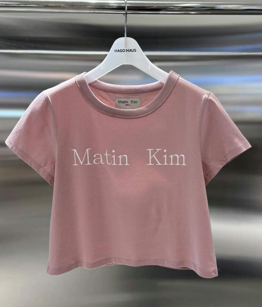 💫韓國直送🇰🇷Matin Kim Crop T-shirt # TS041M | 預訂約3星期(自行備註顏色及尺寸)