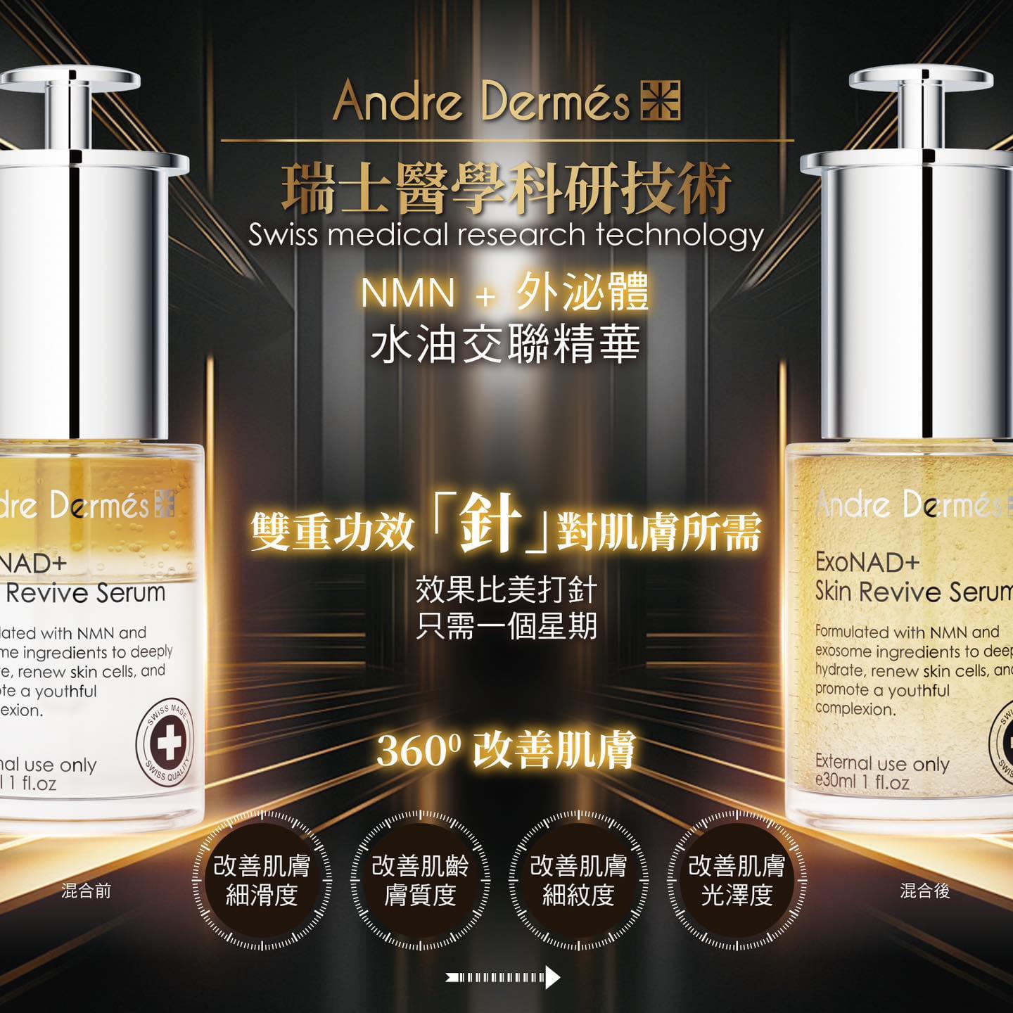 供應商現貨🌸ANDRE DERMES NMN外泌體水油交聯精華 30ML | 落單後約3-5個工作天寄出 娉婷貿易公司 Exquisite Beauty Trading Company
