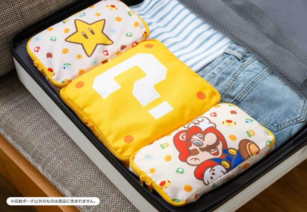 售完即止💫Super Mario Bros. Travel Goods 旅行收納袋3件套 | 預訂 最新一團約10月初至中到