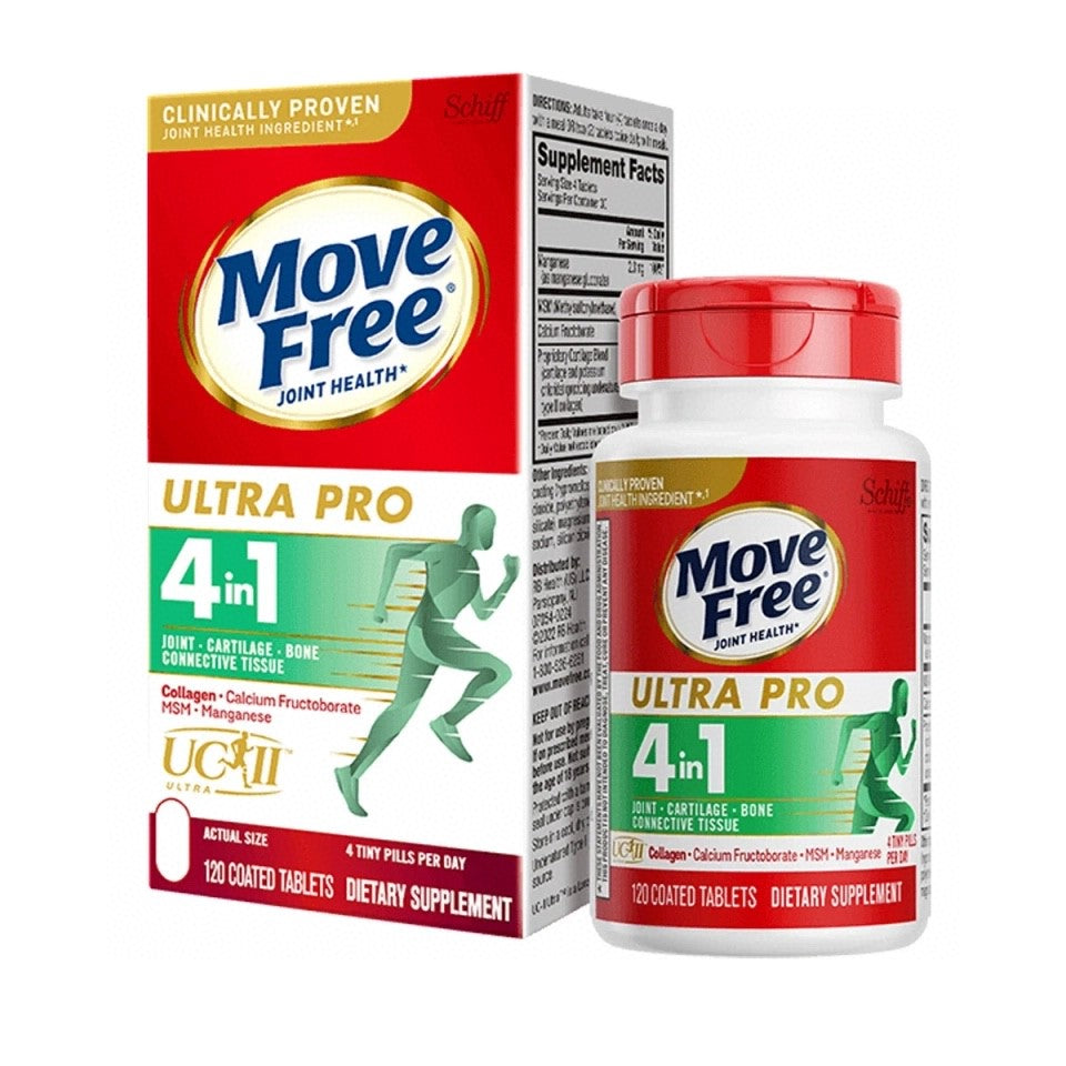 供應商現貨💫🆕新品 Schiff MOVE FREE Ultra Pro 加強型四合一 II型膠原蛋白維骨力120粒迷你丸 | 預訂 逢星期二，四返倉執貨 其後約3-5個工作天寄出 娉婷貿易公司 Exquisite Beauty Trading Company