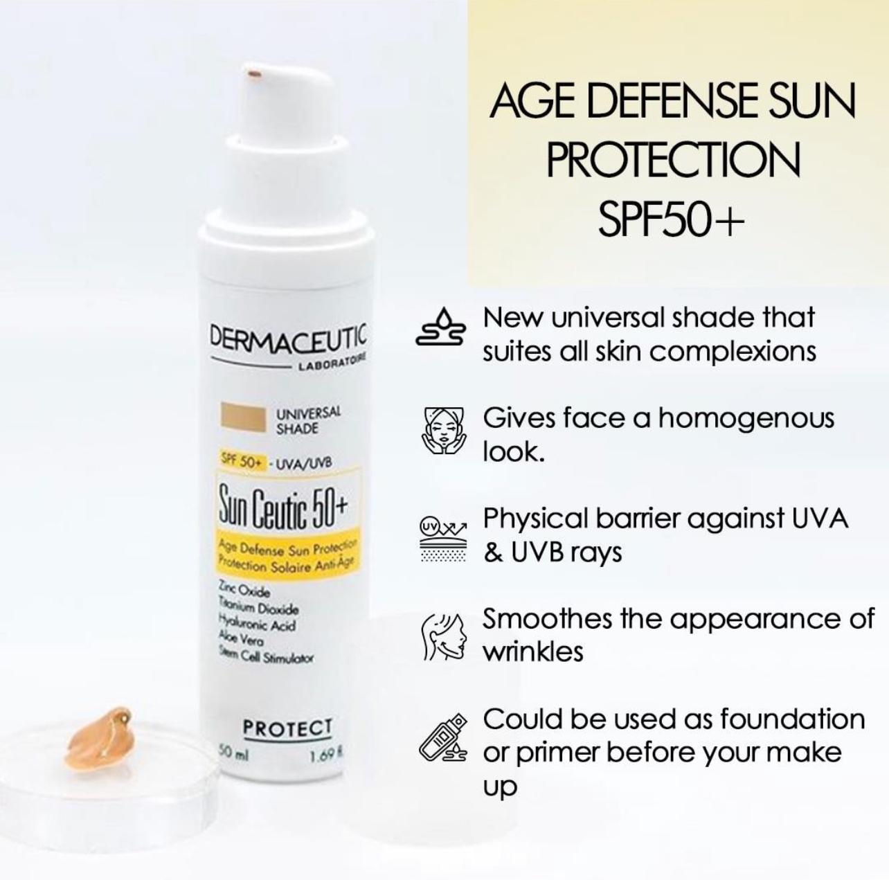 供應商現貨💫DERMACEUTIC SUN CEUTIC 50+ TINTED 激活因子有色防曬SPF+ 50ML (香港行貨標籤) | 落單後約3-5個工作天寄出