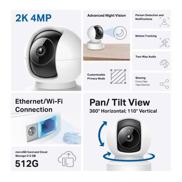 🌸TP-Link Tapo C222 平移、傾斜 AI 家庭安全 Wi-Fi 攝影機 | 預訂約2-3星期 娉婷貿易公司 Exquisite Beauty Trading Company
