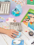 現貨🌸韓國直送蠟筆小新人體工學無線滑鼠 | 落單後約3-5個工作天寄出