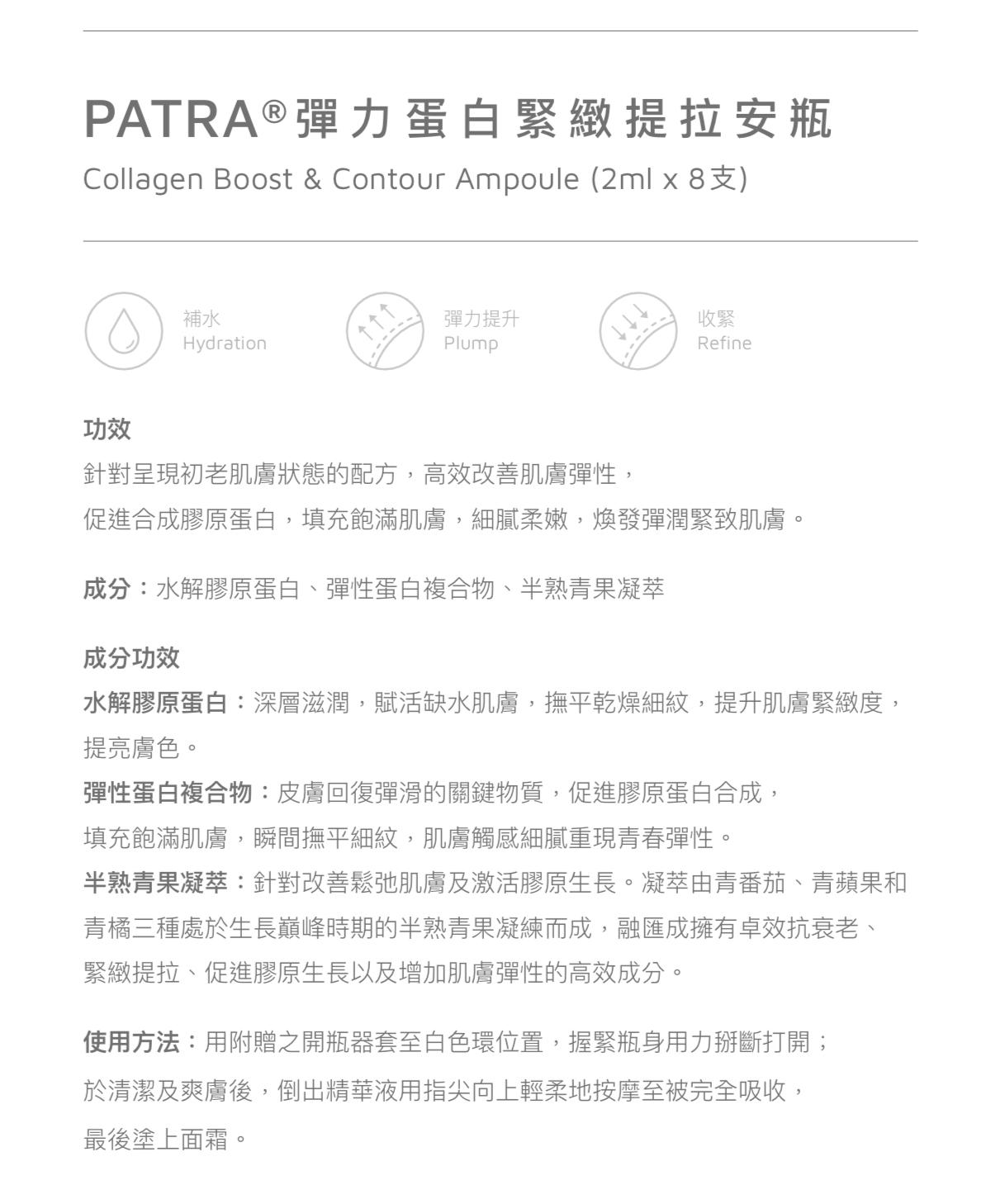 💫PATRA® 1,2,3 安瓶精華系列 | 預訂約10月中至尾