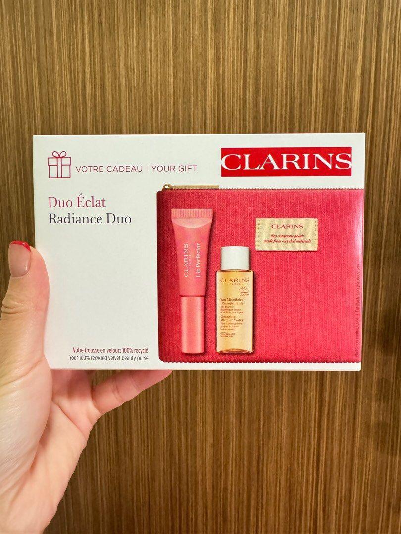 ✅返50套🌸全新 2024年Clarins Radiance Duo 唇蜜卸妝水套裝 (專櫃) | 預訂約11月初至中