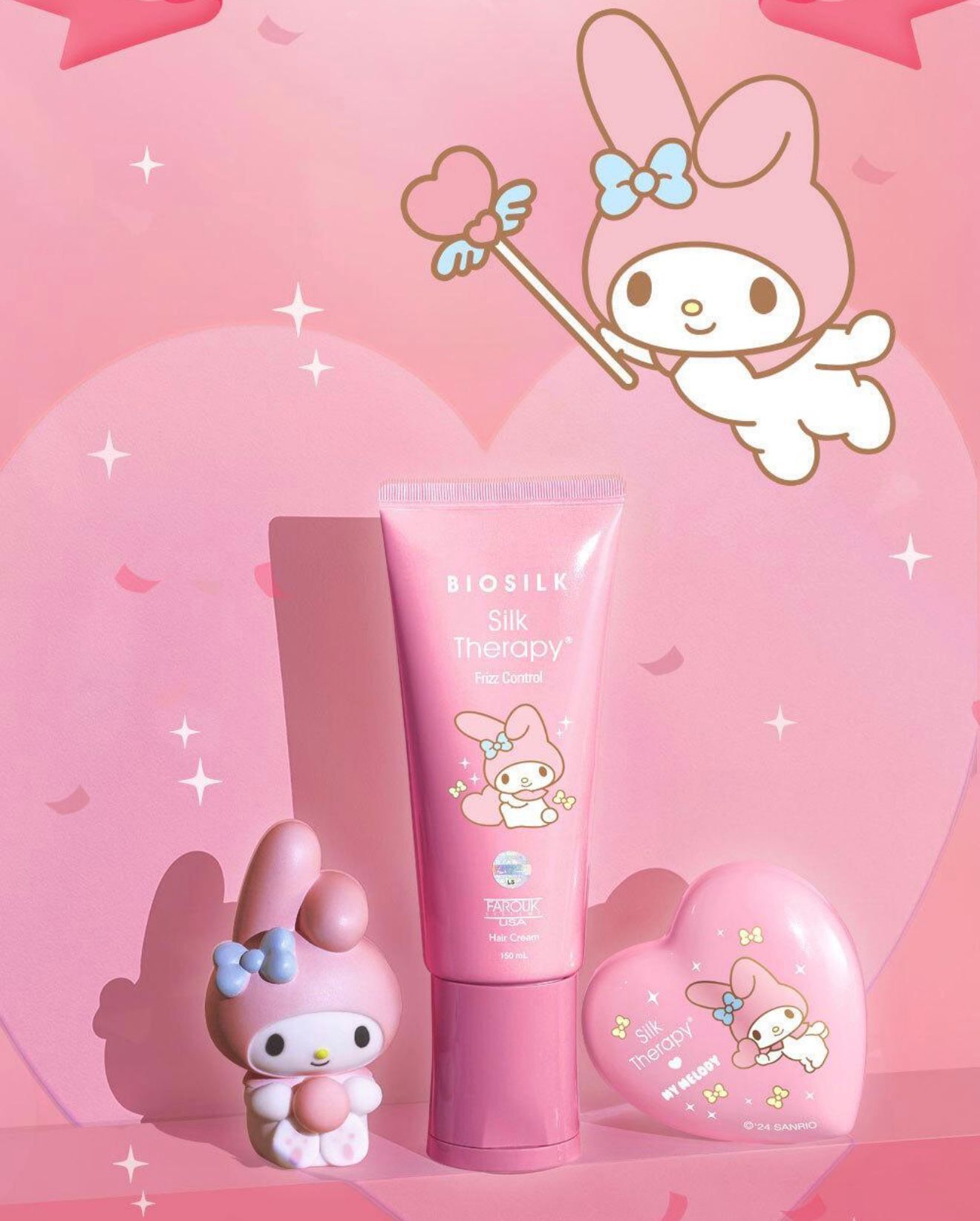 10/11截🌸韓國🇰🇷𝓞𝓵𝓲𝓿𝓮 𝔂𝓸𝓾𝓷𝓰 代購 Melody x Silk Therapy毛躁控髮霜 150ml 送心型頭髮刷 | 預訂約3-4星期