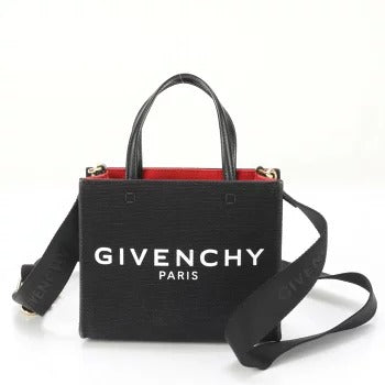 🌸日本中古品代購 Givenchy G TOTE 迷你皮革帆布 2WAY 單肩包手提包 | 預訂約2-3星期