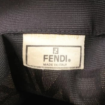 🌸日本中古品代購 Fendi 黑色皮革帆布手提包 👜 | 預訂約2-3星期