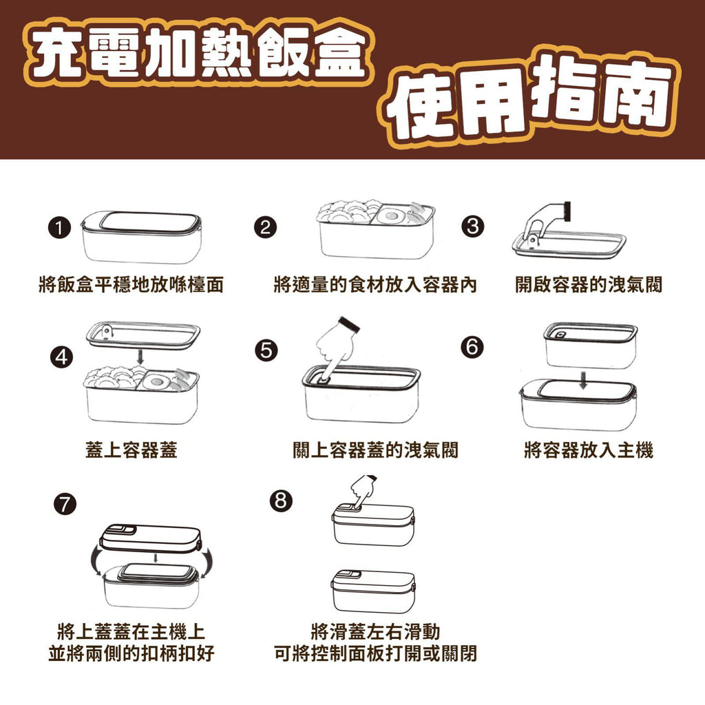 🌸香港行貨 7日保養 VFORMULA - USB充電式電熱飯盒 | 預訂 逢星期一截單 截單後約1-2星期到 娉婷貿易公司 Exquisite Beauty Trading Company