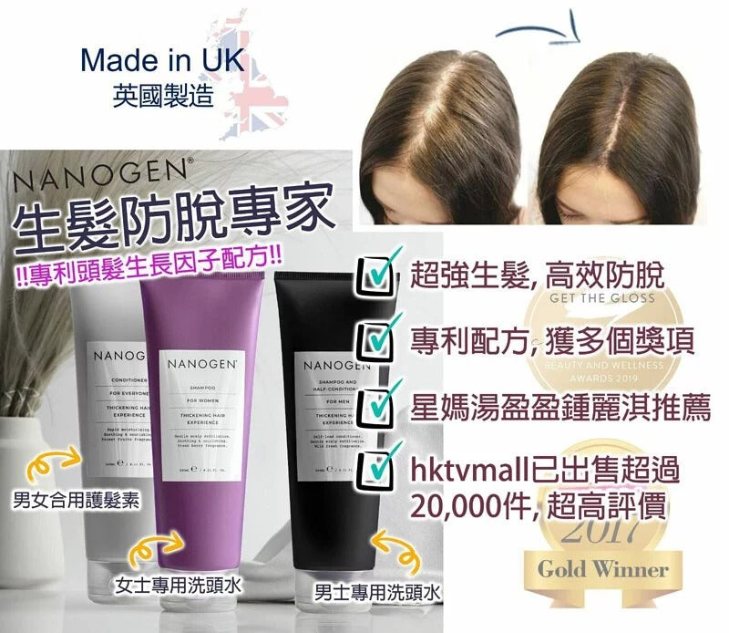 Supplier In Stock🌸NANOGEN Anti-Hair Loss Shampoo & Conditioner for Men & Women | Ships in approximately 5-7 business days after order is placed