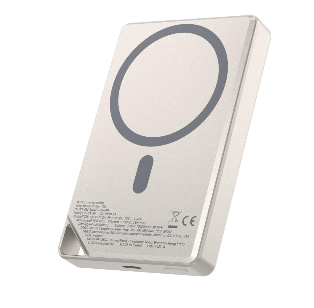 🌸香港行貨 兩年保養 Mophie Essentials Snap+ powerstation 金屬磁吸移動電源 10000 mAh (SKU: 401116530) | 預訂約2-3星期
