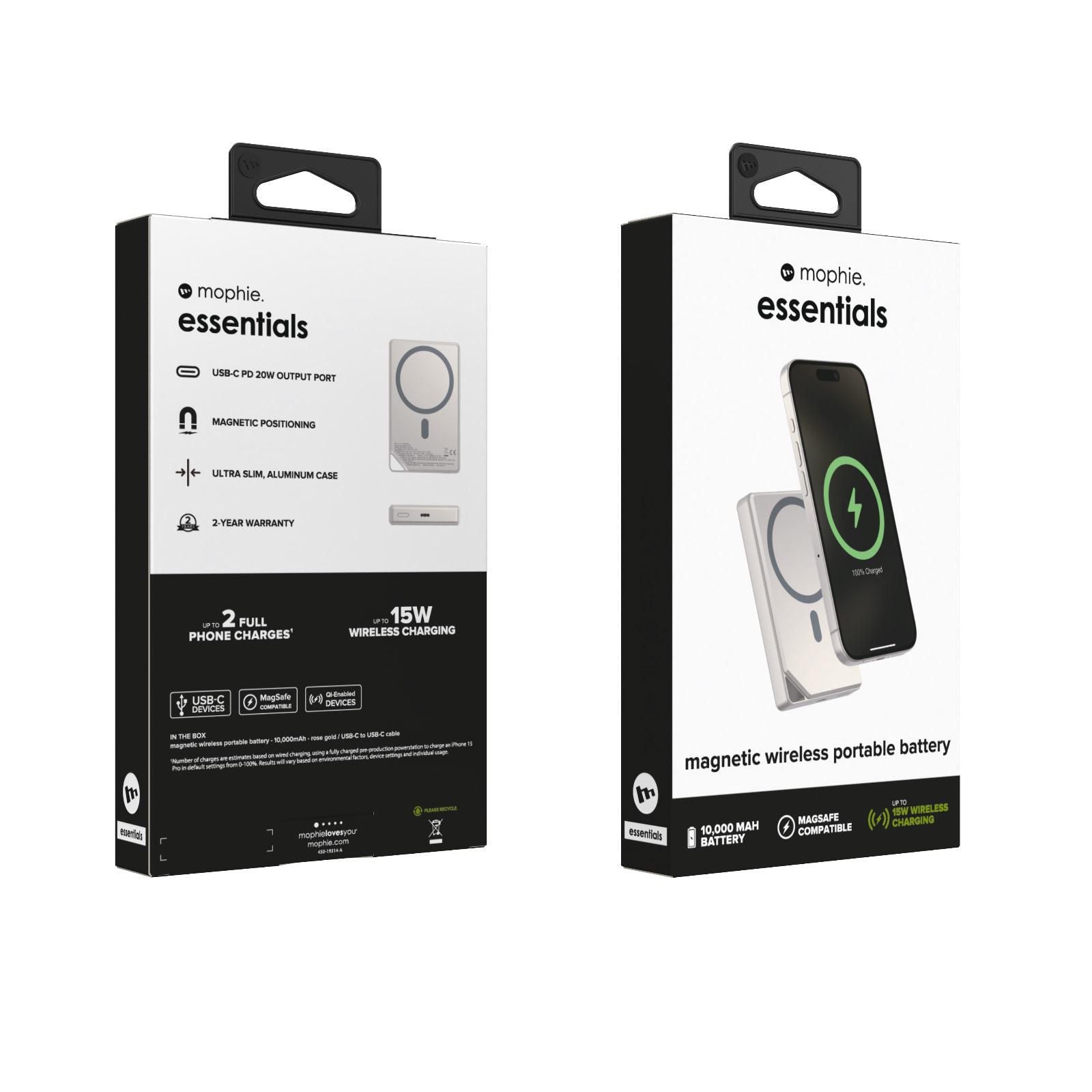 🌸香港行貨 兩年保養 Mophie Essentials Snap+ powerstation 金屬磁吸移動電源 10000 mAh (SKU: 401116530) | 預訂約2-3星期