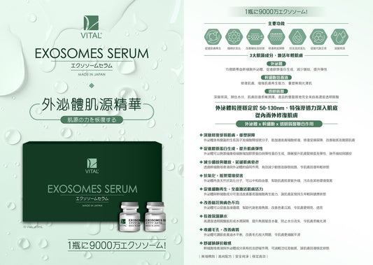 8/2截🌸VITAL EXOSOMES SERUM 🧬 外泌體肌源精華 🧬 1盒10支 @3ML | 預訂約2月中至尾